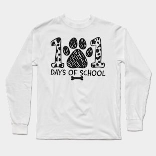 101 Days Of School Dalmatian Dog Long Sleeve T-Shirt